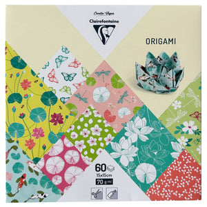 Clairefontaine Origami Paper Pack - 60 Sheets - Lotus