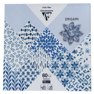 Clairefontaine Origami Paper Pack - 60 Sheets - Shibori Patterns