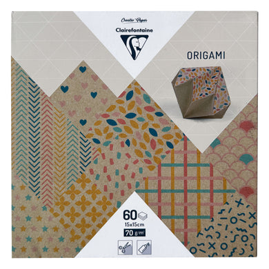 Clairefontaine Origami Paper Pack - 60 Sheets - Krafty