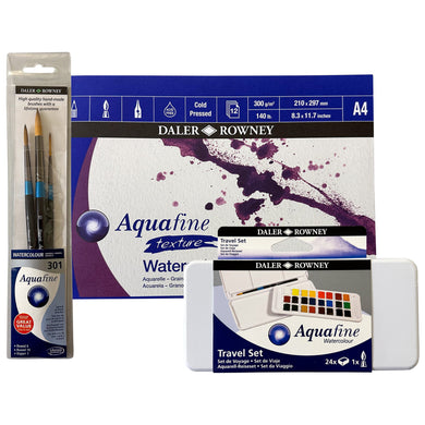 Daler Rowney Aquafine Travel Set (24) Bundle