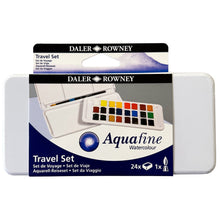 Load image into Gallery viewer, Daler Rowney Aquafine Travel Set (24) Bundle