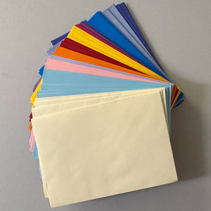 Coloured Envelopes Assorted Pack of 60