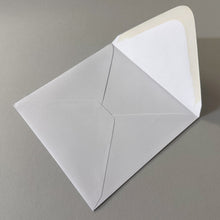 Load image into Gallery viewer, Thick White Card Blanks and Envelopes Pack of 25